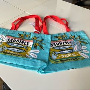 2 Summer Trader Joe Cotton totes $18